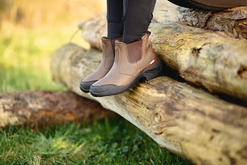 Hy Equestrian Crowden Jodhpur Boots - Brown-2