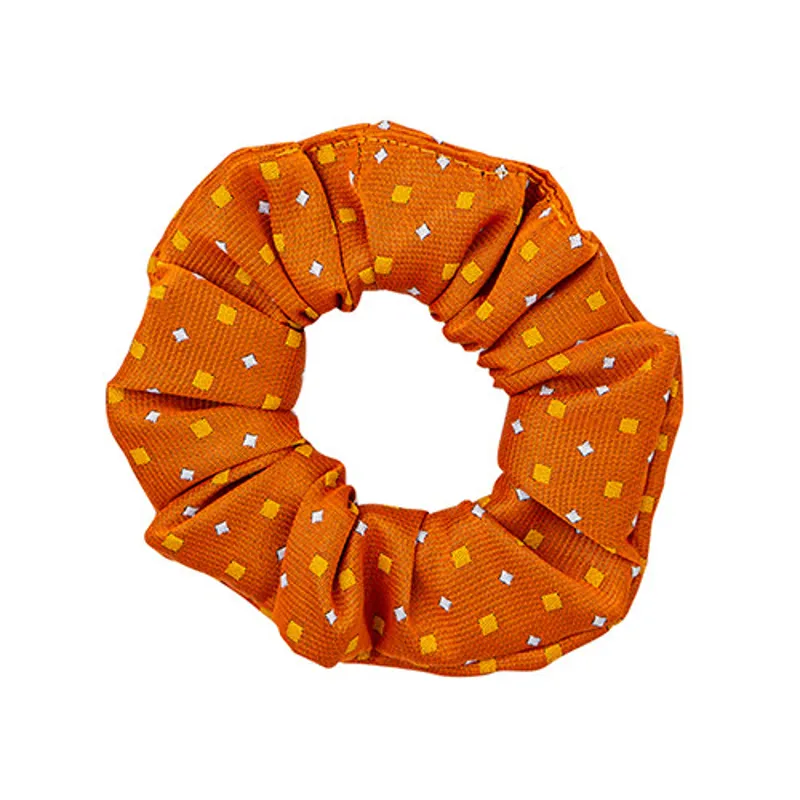 Supreme Products Show Scrunchie - Orange/Gold Diamonds