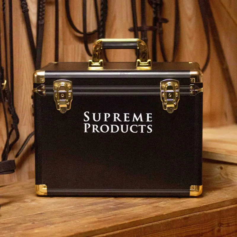 Supreme Products Pro Groom Hardshell Box - Black/Gold-1