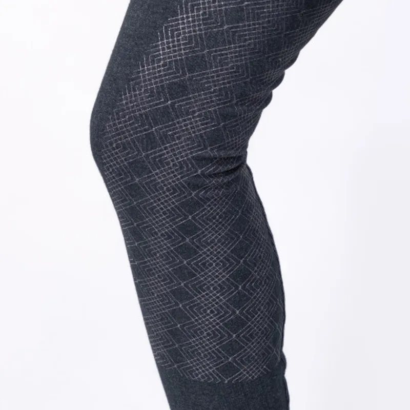 Hy Equestrian Childrens Jesmond Jewel Look Tights - Denim-2