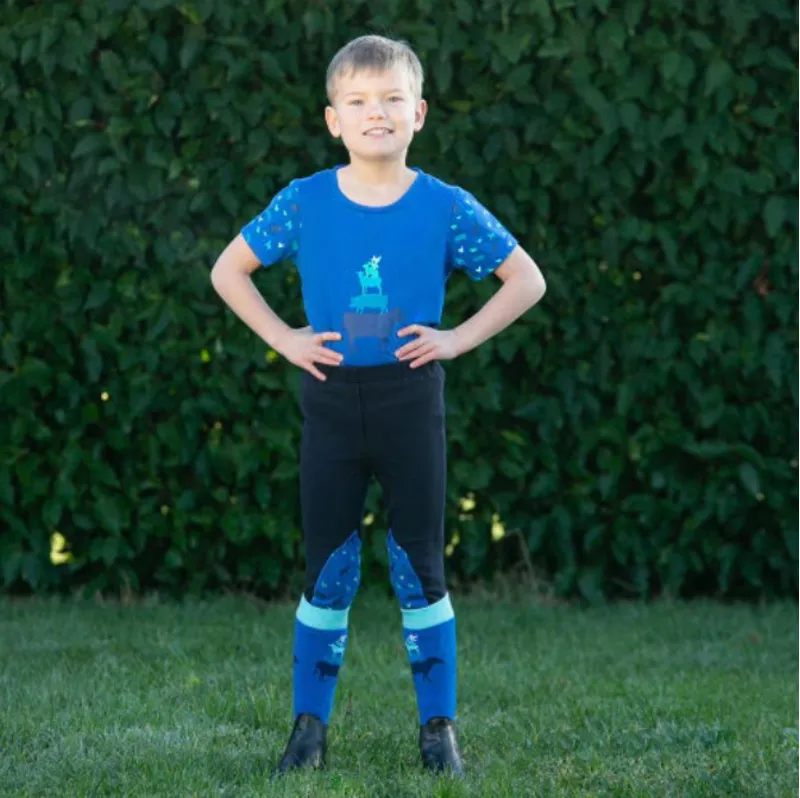 Little Knight Farm Collection Tots Jodhpurs - Navy/Cobalt Blue