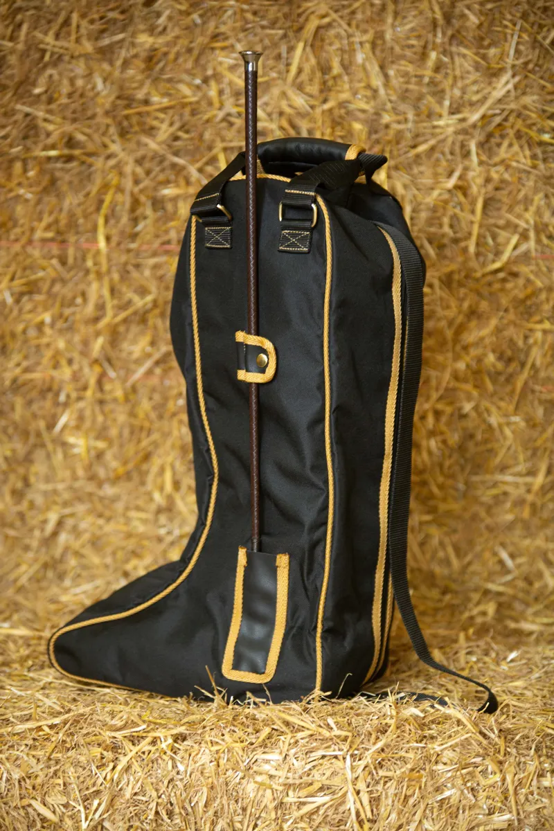 Supreme Products Pro Groom Riding Boot Bag - Black/Gold-1