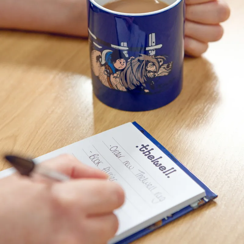 Hy Equestrian Thelwell Collection Jumps Mug - Classic Blue-1