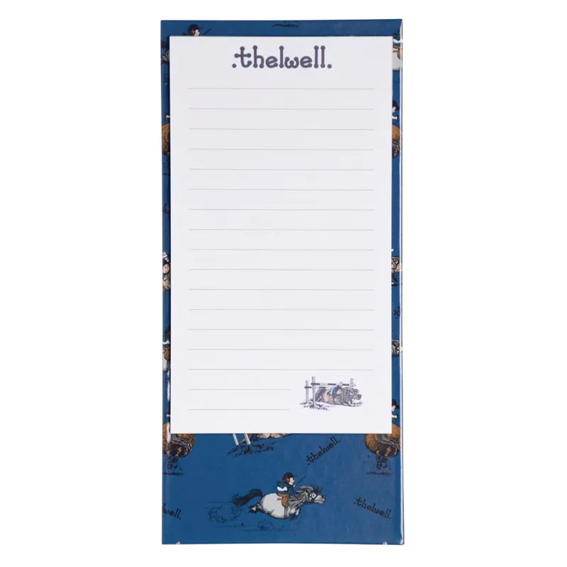 Hy Equestrian Thelwell Collection To Do List Book - Classic Blue/Taupe