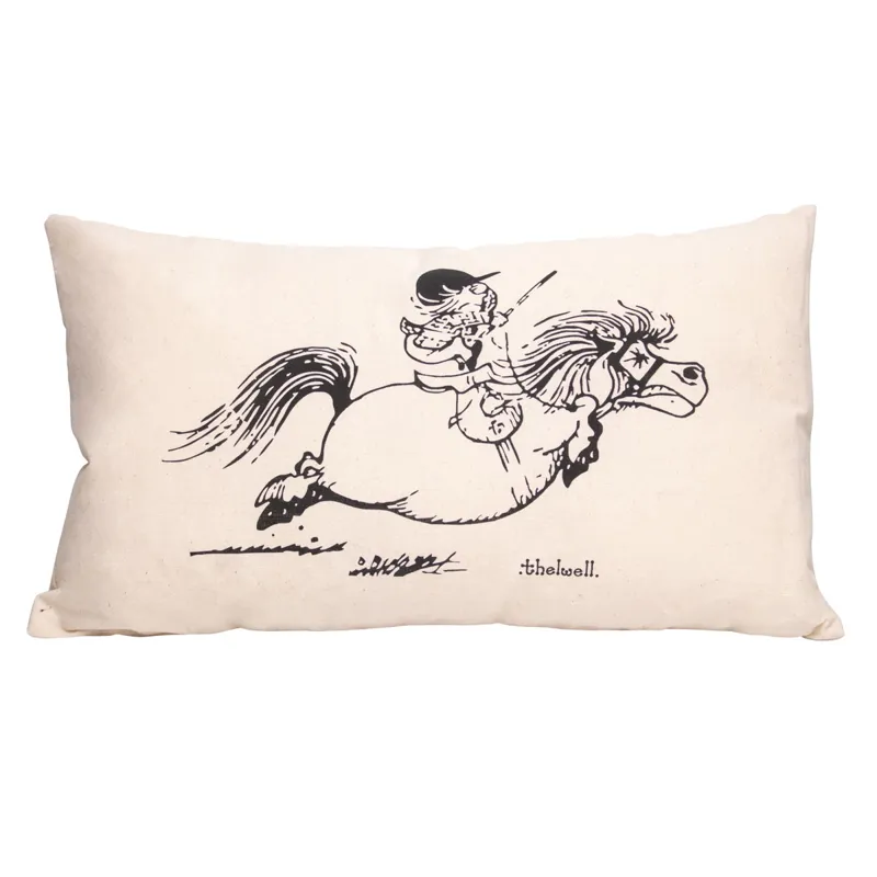 Hy Equestrian Thelwell Collection Don't Look Cushion - Beige