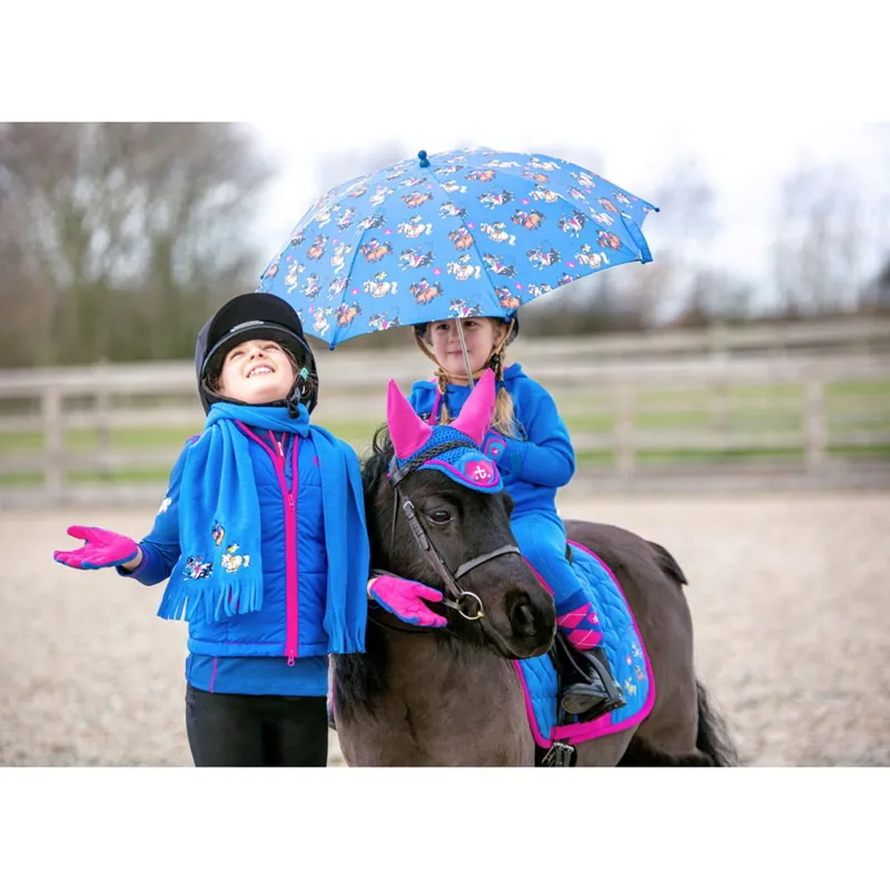 Hy Equestrian Thelwell Collection Race Umbrella - Cobalt Blue-1