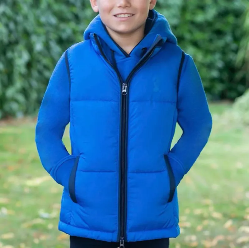 Little Knight Farm Collection Padded Gilet - Cobalt Blue
