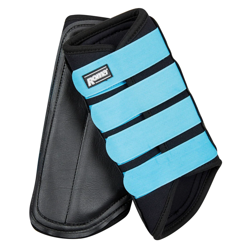 Roma Neoprene Brushing Boots - Black/Blue