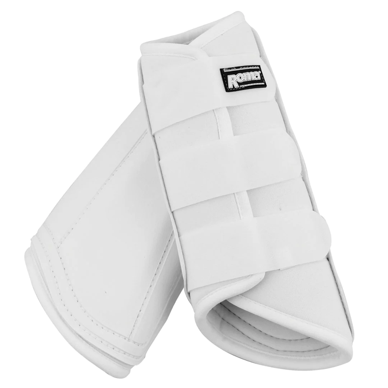 Roma Neoprene Brushing Boots - White/White