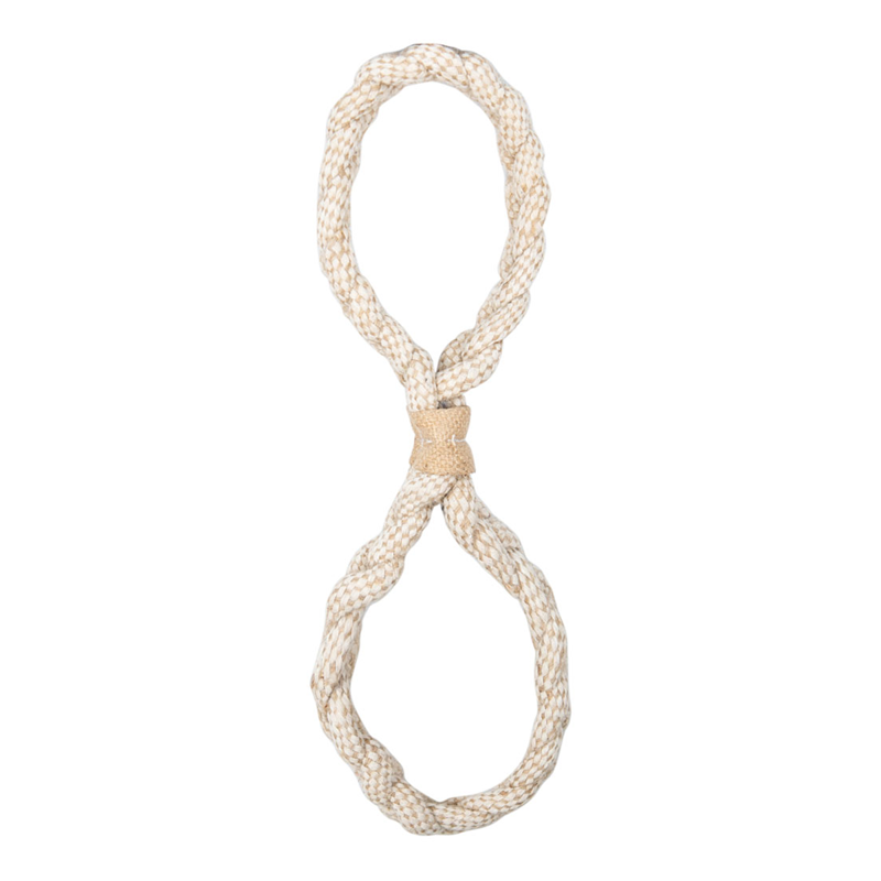 Benji and Flo Natural Eco-Friends Dog Toy Tug - Figure of 8