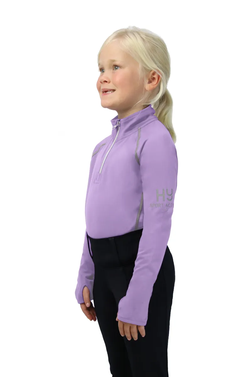 Hy Sport Active Young Rider Base Layer - Blooming Lilac