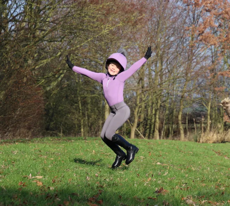 Hy Sport Active Young Rider Base Layer - Blooming Lilac-1