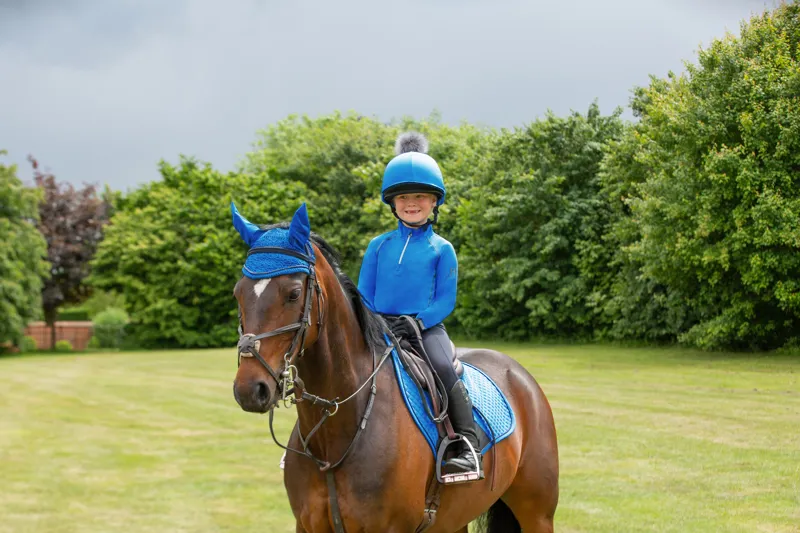 Hy Sport Active Close Contact Saddle Pad - Jewel Blue-1