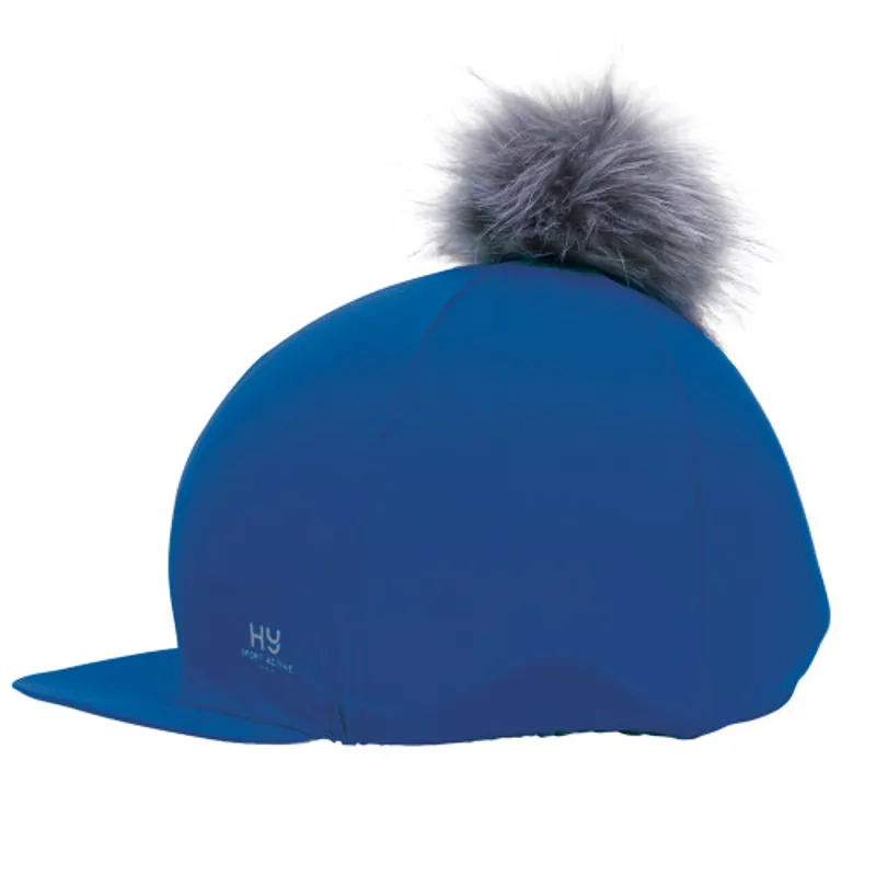 Hy Sport Active Hat Silk With Interchangeable Pom Pom - Jewel Blue 