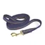 Hy Soft Webbing Lead Rein - Navy/Grey
