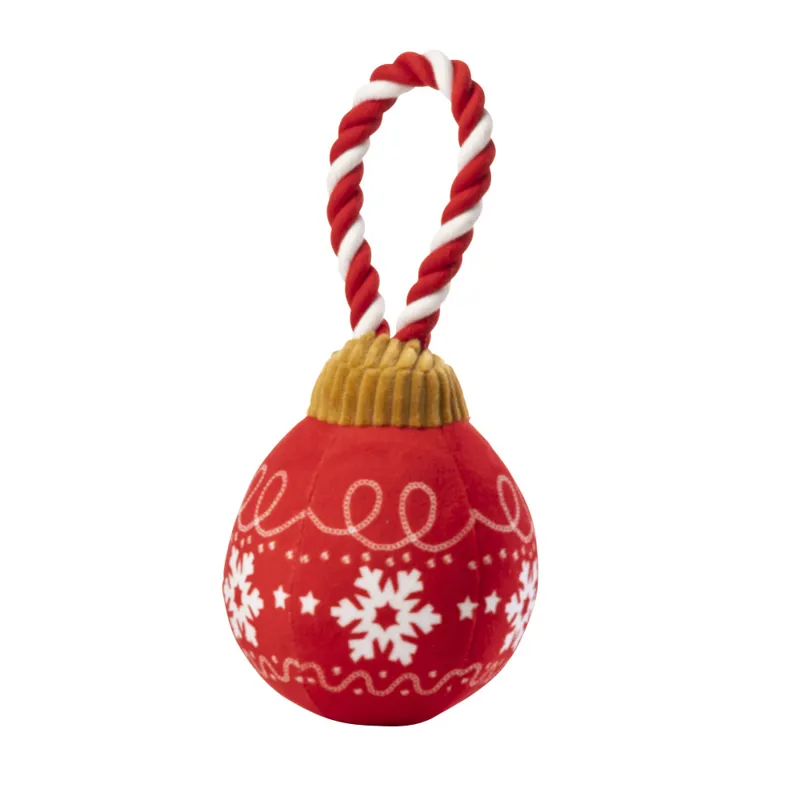 House of Paws Christmas Rope Toy - Christmas Bauble