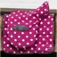 Supreme Products Ride On Dotty Fleece Saddle Cover - Magical Mulberry