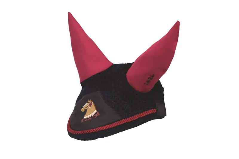 Little Rider Riding Star Collection Fly Veil - Navy/Burgundy