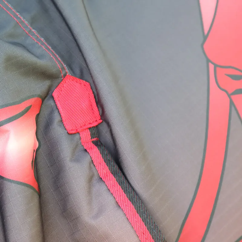 Shires Tempest Original 100g Combo Turnout Rug - Red Skeleton-2