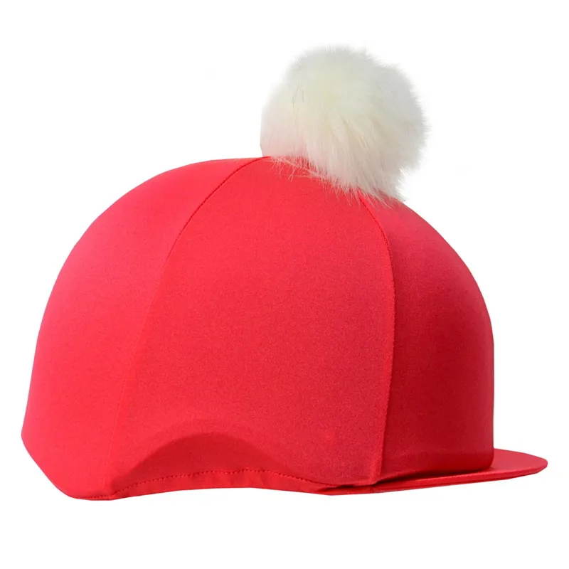Hy Equestrian Christmas Santa Hat Cover - Red/White