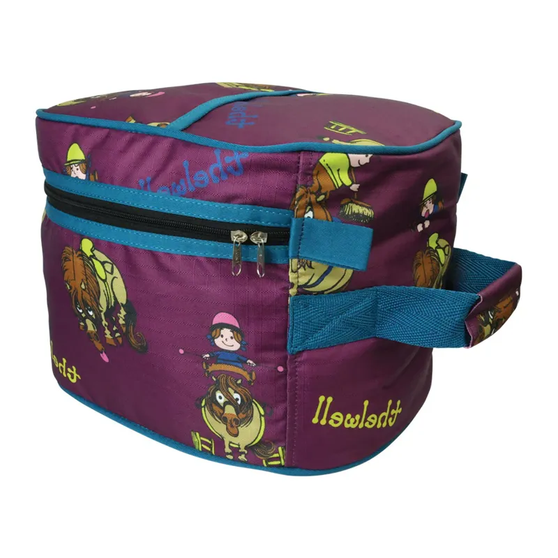 Hy Equestrian Thelwell Collection Pony Friends Hat Bag - Purple/Blue