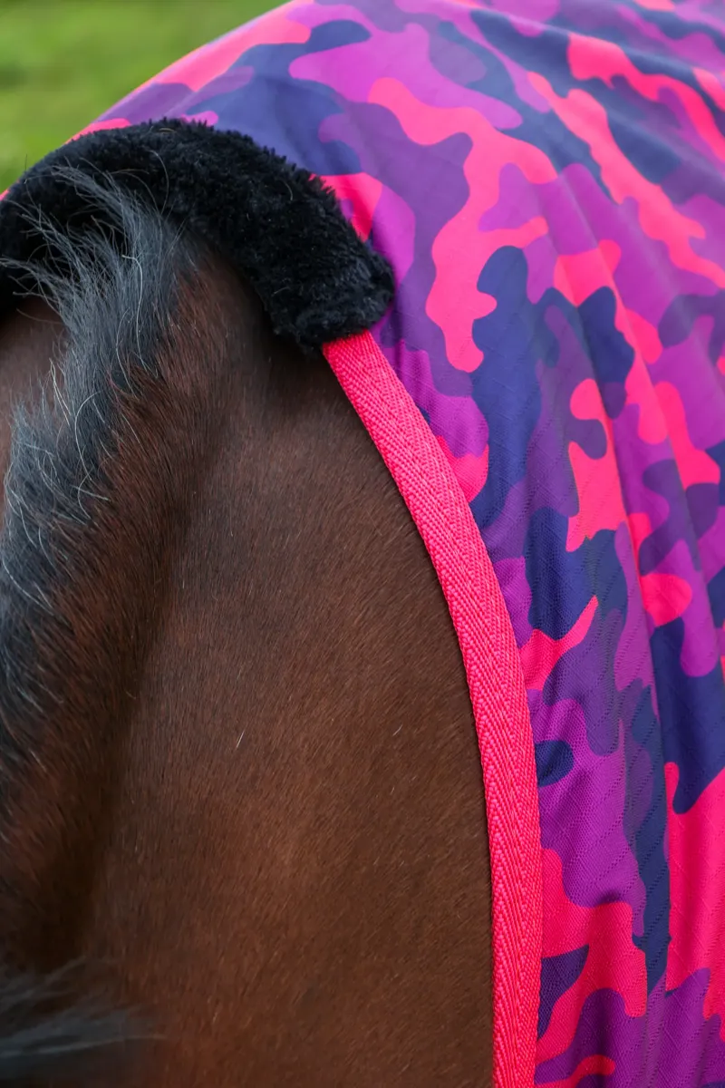 StormX Original DynaForce 100g Turnout Rug - Raspberry/Navy-1