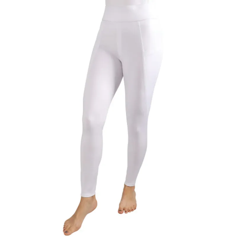 Hy Equestrian Melton Riding Tights - White