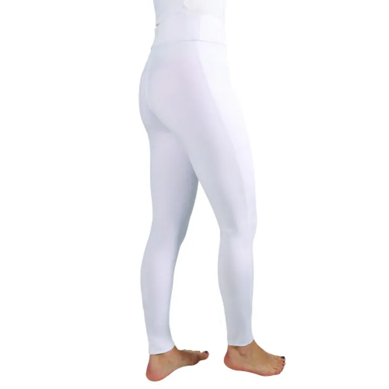 Hy Equestrian Melton Riding Tights - White-2