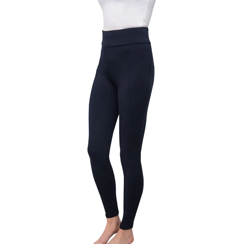 Hy Equestrian Children's Melton Riding Tights - Navy