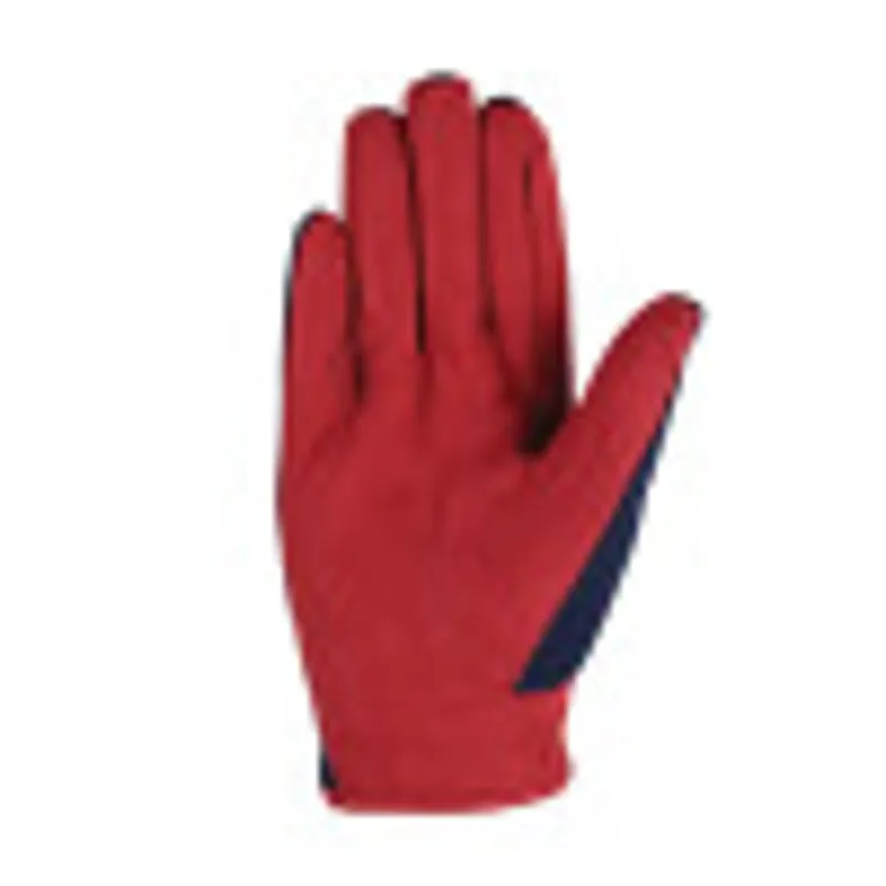 Riding Star Collection Riding Gloves by Little Rider - Navy/Burgundy-1