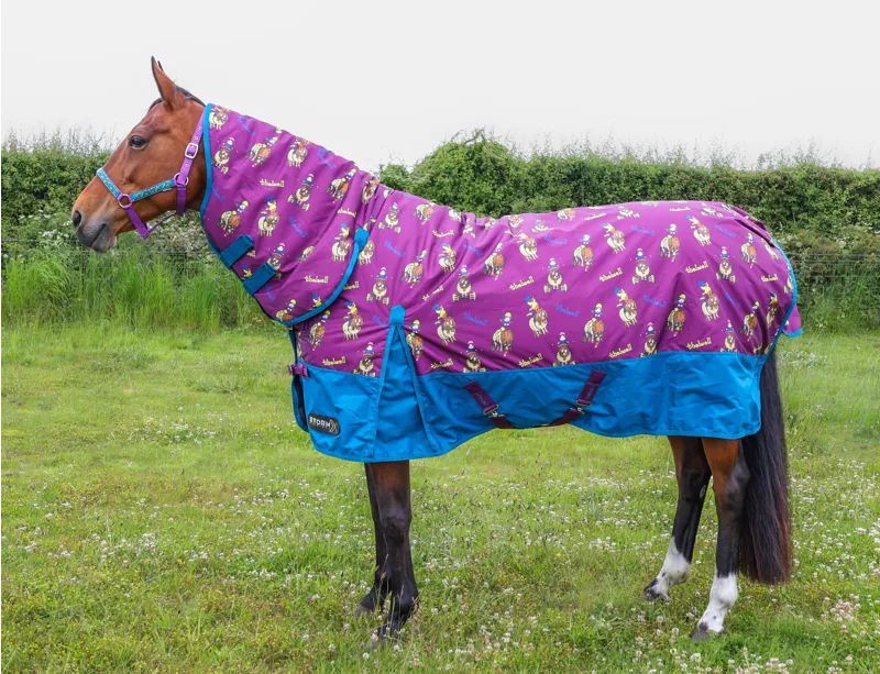 StormX Original 200g Combi Turnout Rug Thelwell Pony Friends - Imperial Purple