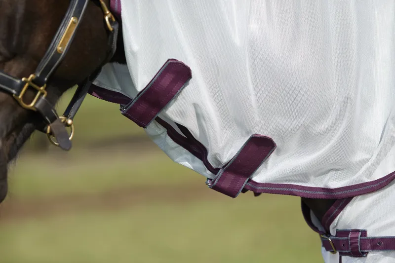 WeatherBeeta ComFiTec Essential Mesh II Combo Neck - White/Maroon/Grey-6