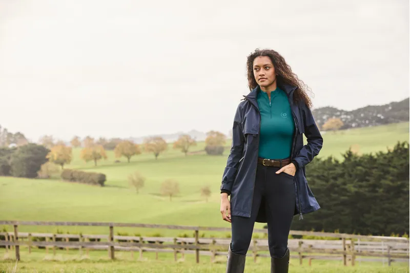 Dublin Larni Longline Waterproof Jacket - Naval Academy-6