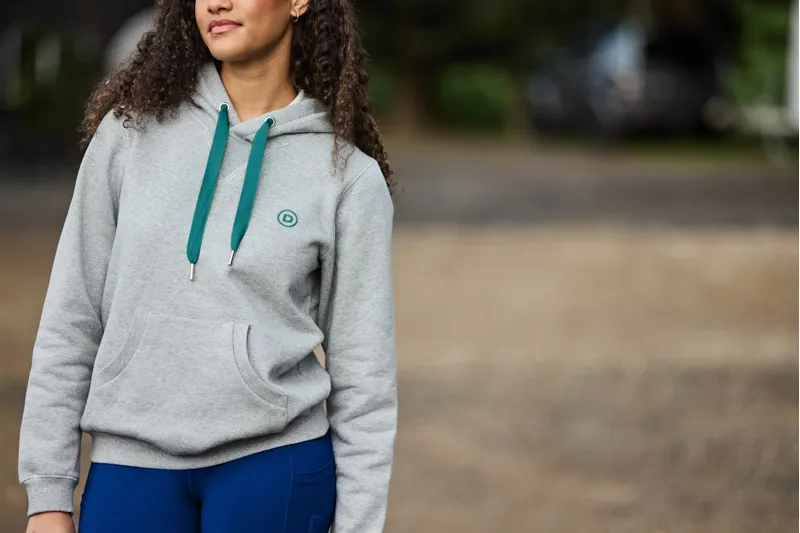 Dublin Camile Contrast Tie Hoodie - Grey Marble-5