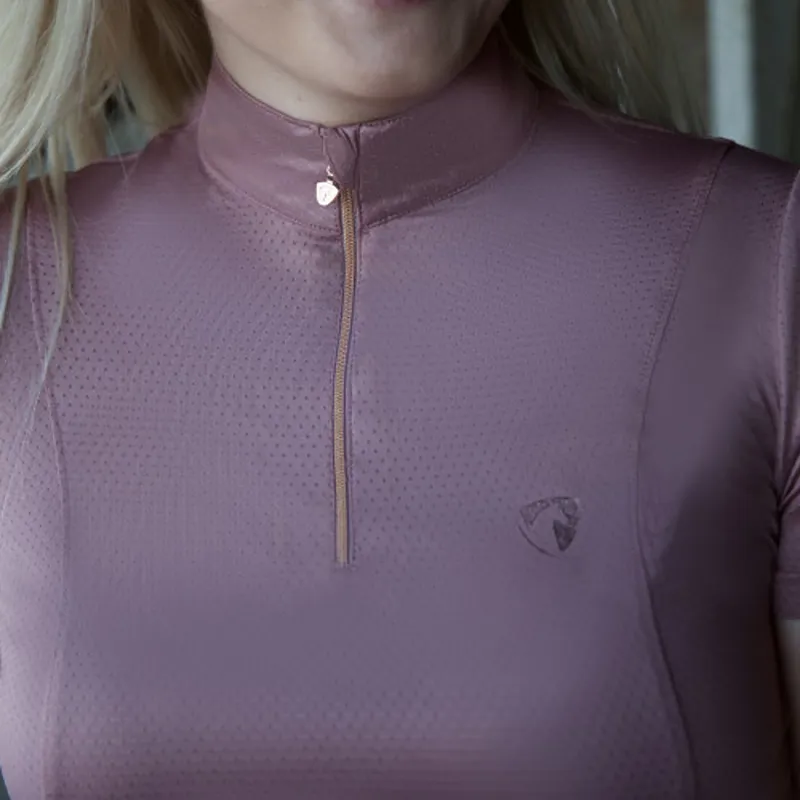 Hy Equestrian Elevate Ladies Sports Shirt - Rose-3