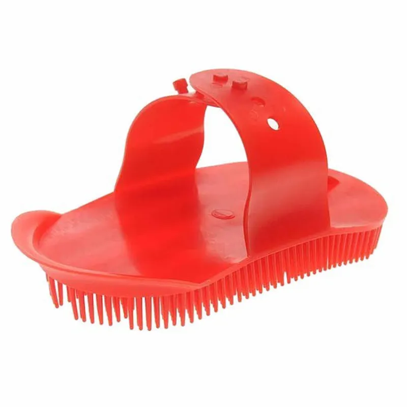 Roma Plastic Sarvis Curry Comb - Red