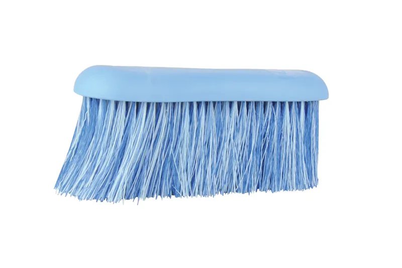 Roma Soft Grip Long Bristle Dandy Brush - Blue