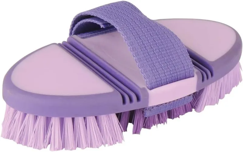 Roma Soft Grip Flex Body Brush - Purple