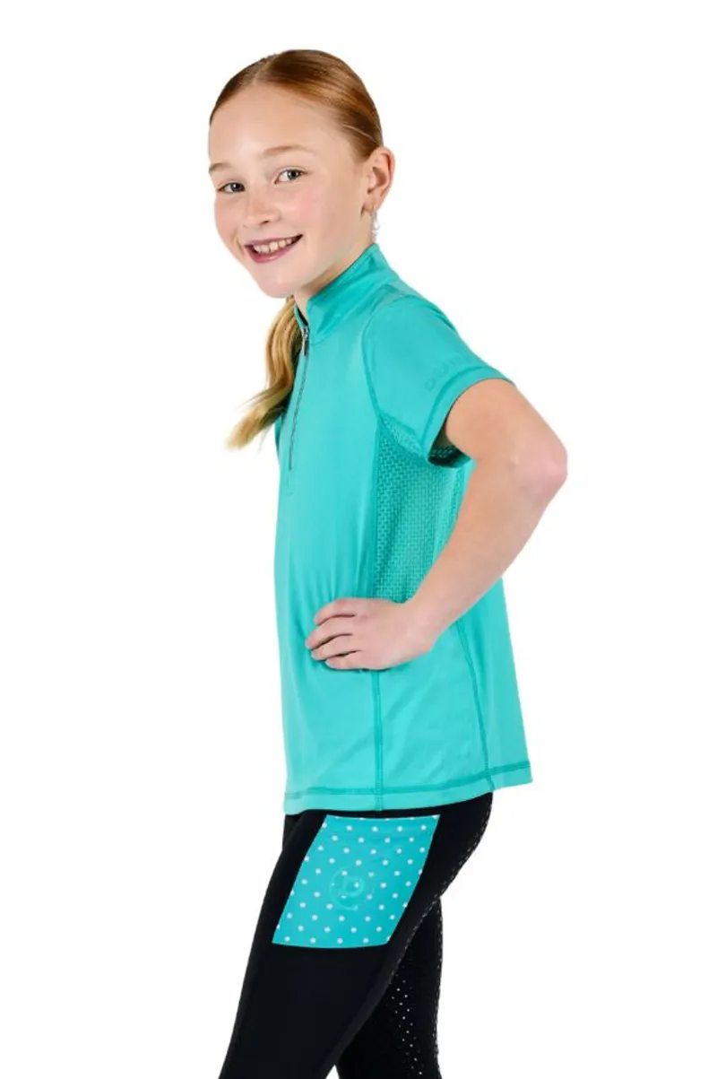 Dublin Children's Kylee Short Sleeve Top - Sea Green-1