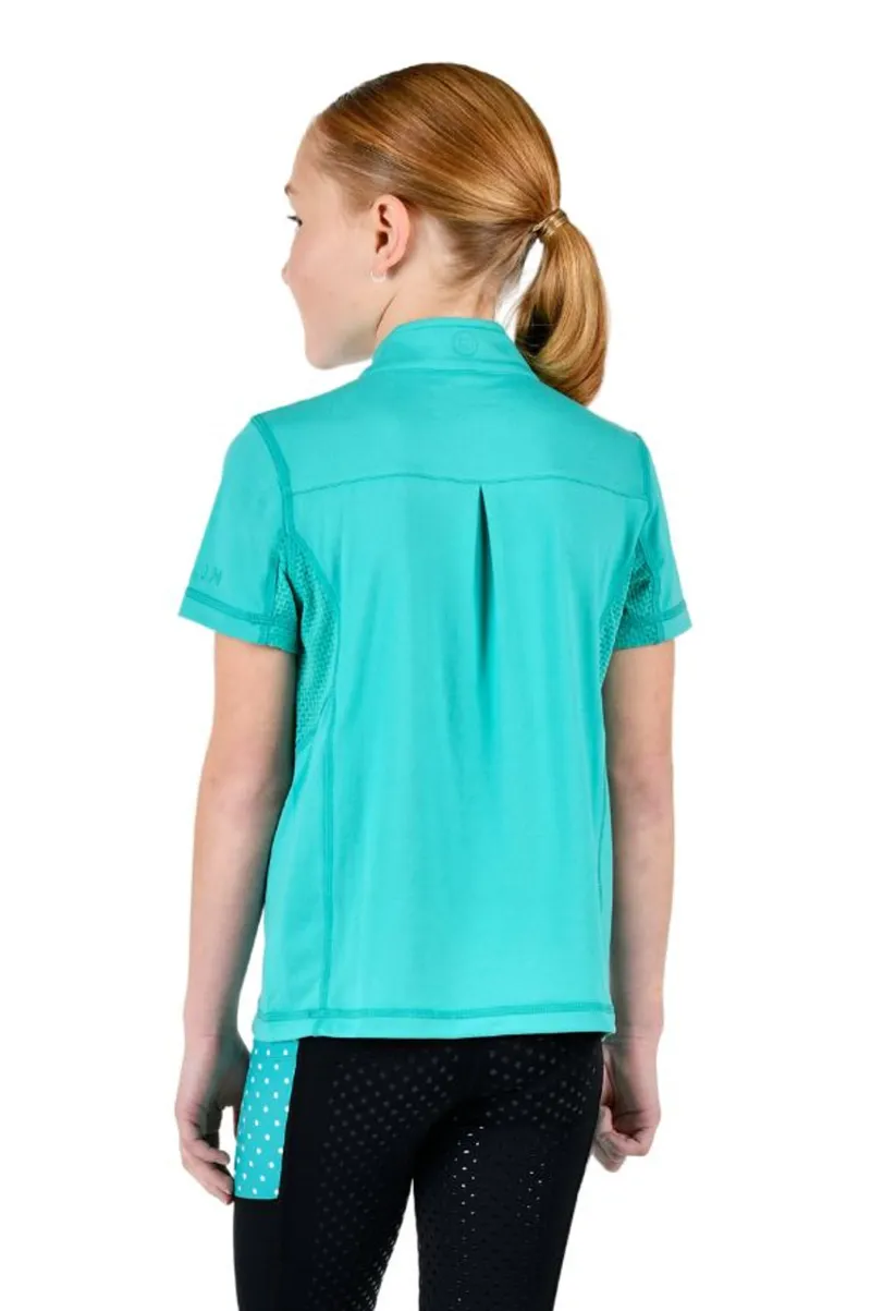 Dublin Children's Kylee Short Sleeve Top - Sea Green-2