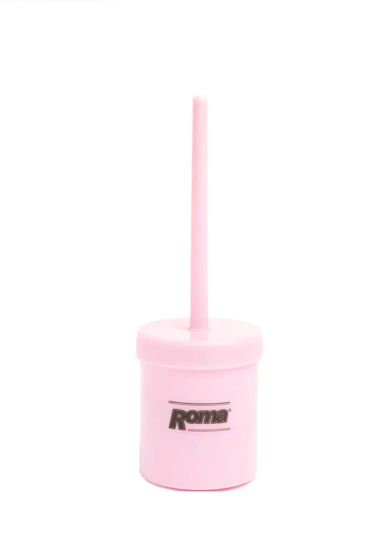 Roma Hoof Oil Brush With Bottle - Pink