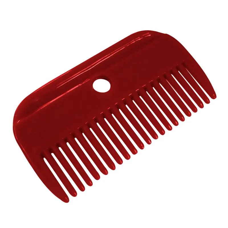 Roma Plastic Mane Comb - Red