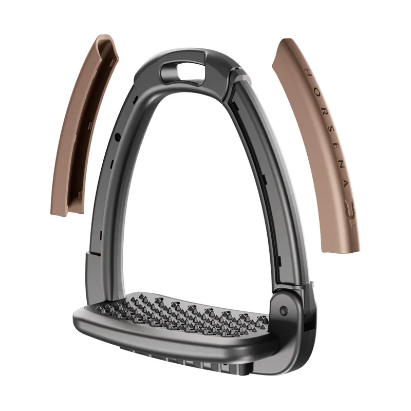Horsena Swap Stirrup Extra Covers Set Of 4 - Dark Bronze