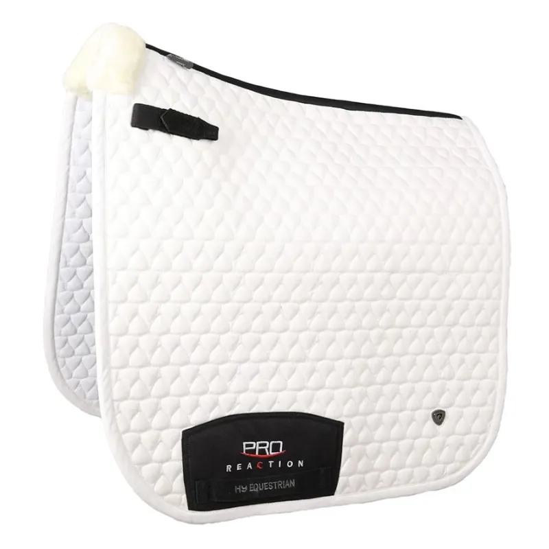 Hy Equestrian Pro Reaction Dressage Saddle Pad - White