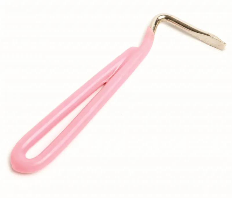 Roma Vinyl Handle Hoof Pick - Pink