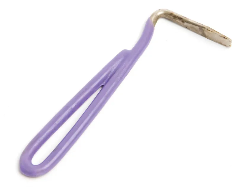 Roma Vinyl Handle Hoof Pick - Purple