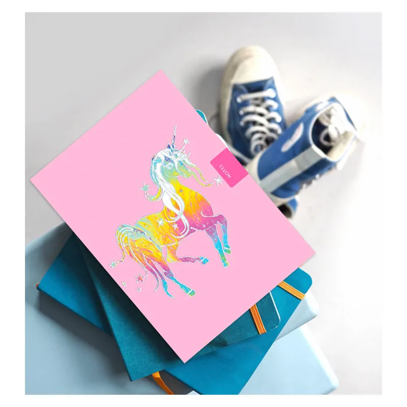 Deckled Edge Notebook - Starry Mythical Unicorn-1
