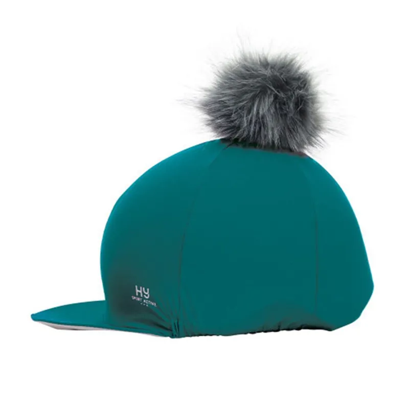 Hy Sport Active Hat SilkwWith Interchangeable Pom Pom - Alpine Green