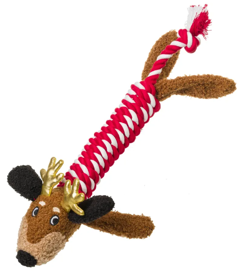 House of Paws Christmas Rope Toy - Dachshund Through the Snow