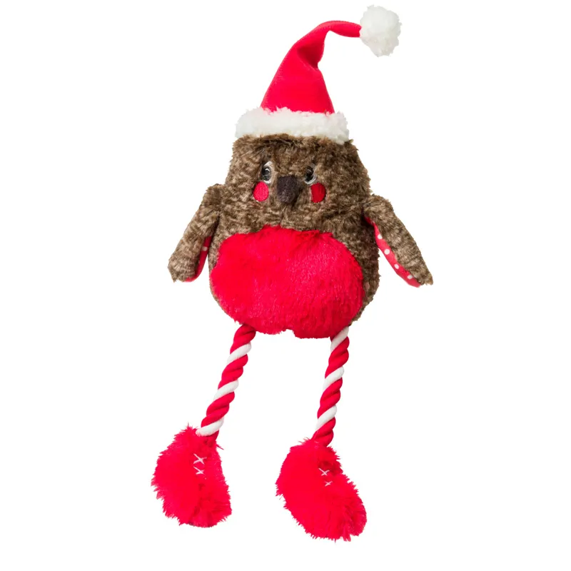 House of Paws Christmas Rope Toy - Rocking Robin